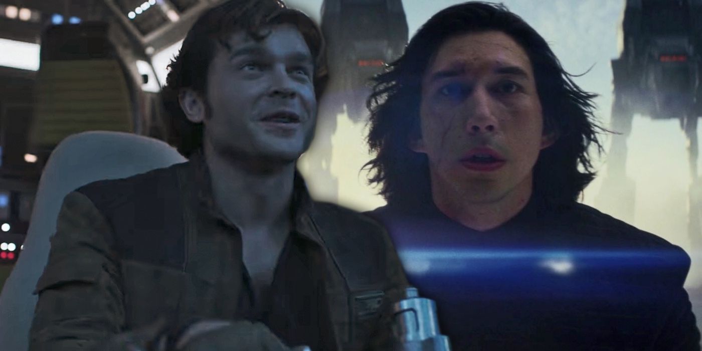 Young Han Solo and Kylo Ren