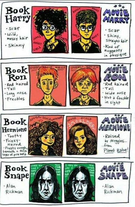 Harry Potter Character Differences