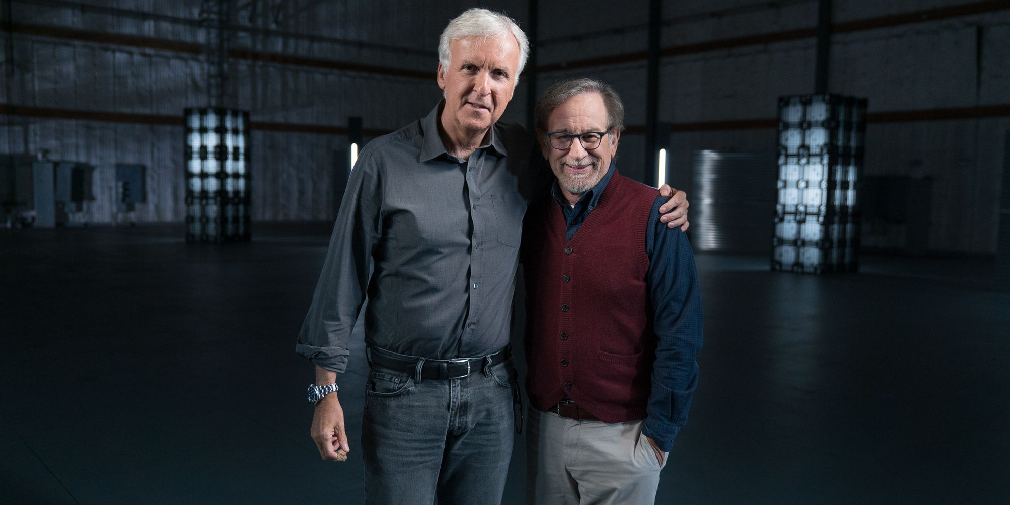 James Cameron and Steven Spielberg in James Cameron's Story of Science Fiction