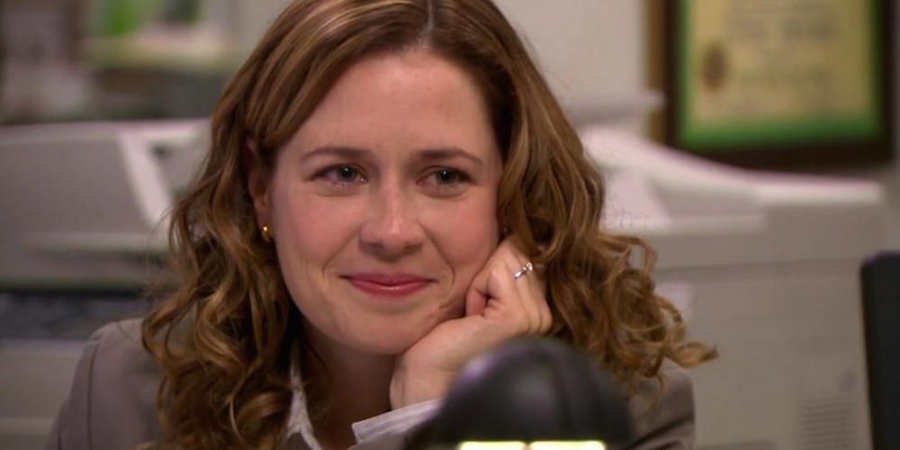 Jenna Fischer as Pam Beesly on The Office