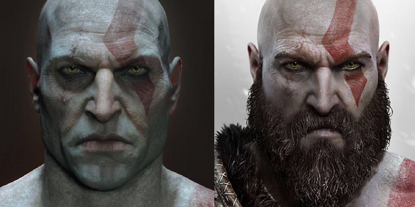 Kratos God of War no hair