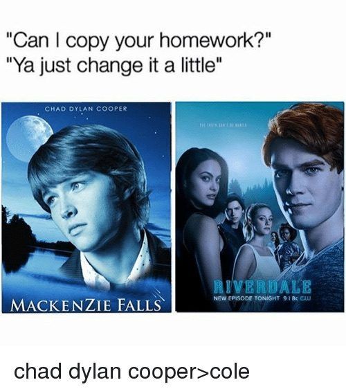 Mackenzie Falls Riverdale Similarities Meme
