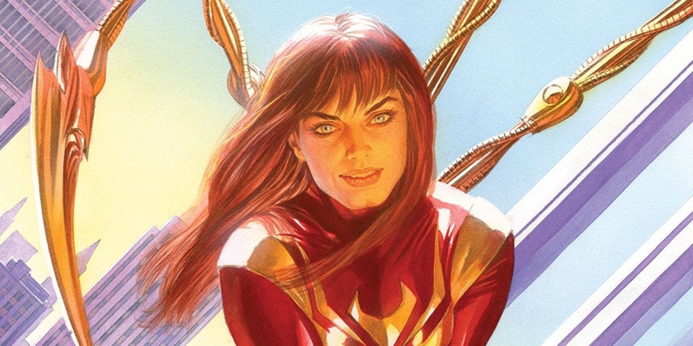 Mary Jane as the Iron Spider in the comics
