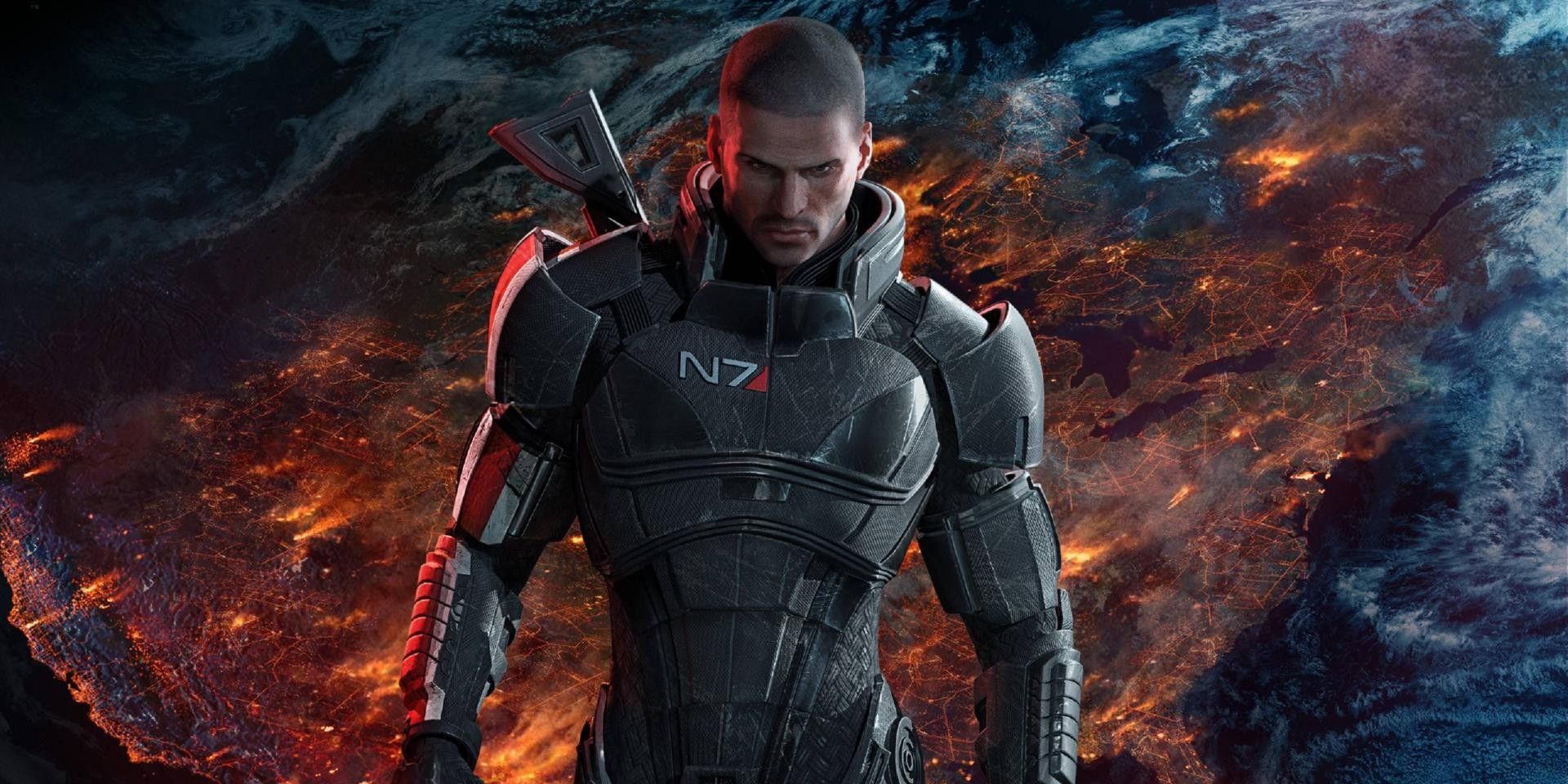 Male Commander Shepherd from the Mass Effect trilogy.