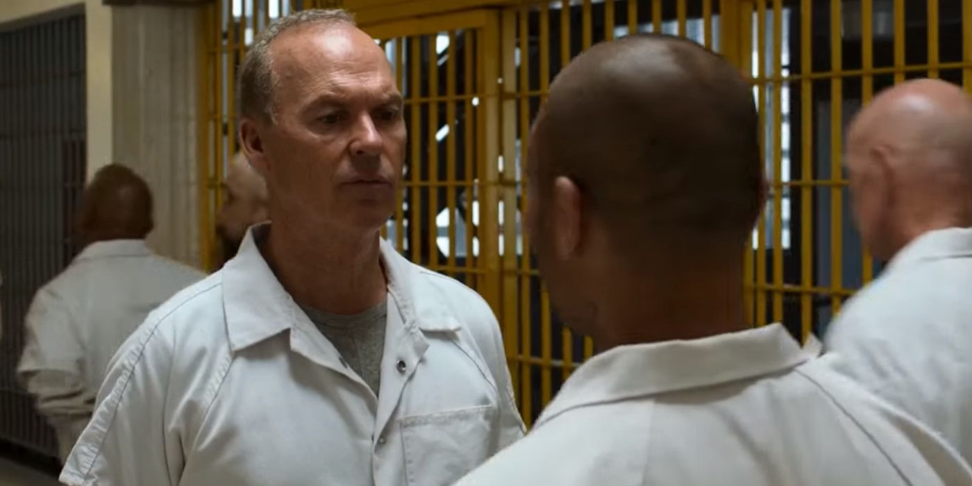 Michael Keaton como Adrian Toomes na cena dos créditos intermediários do Homem-Aranha