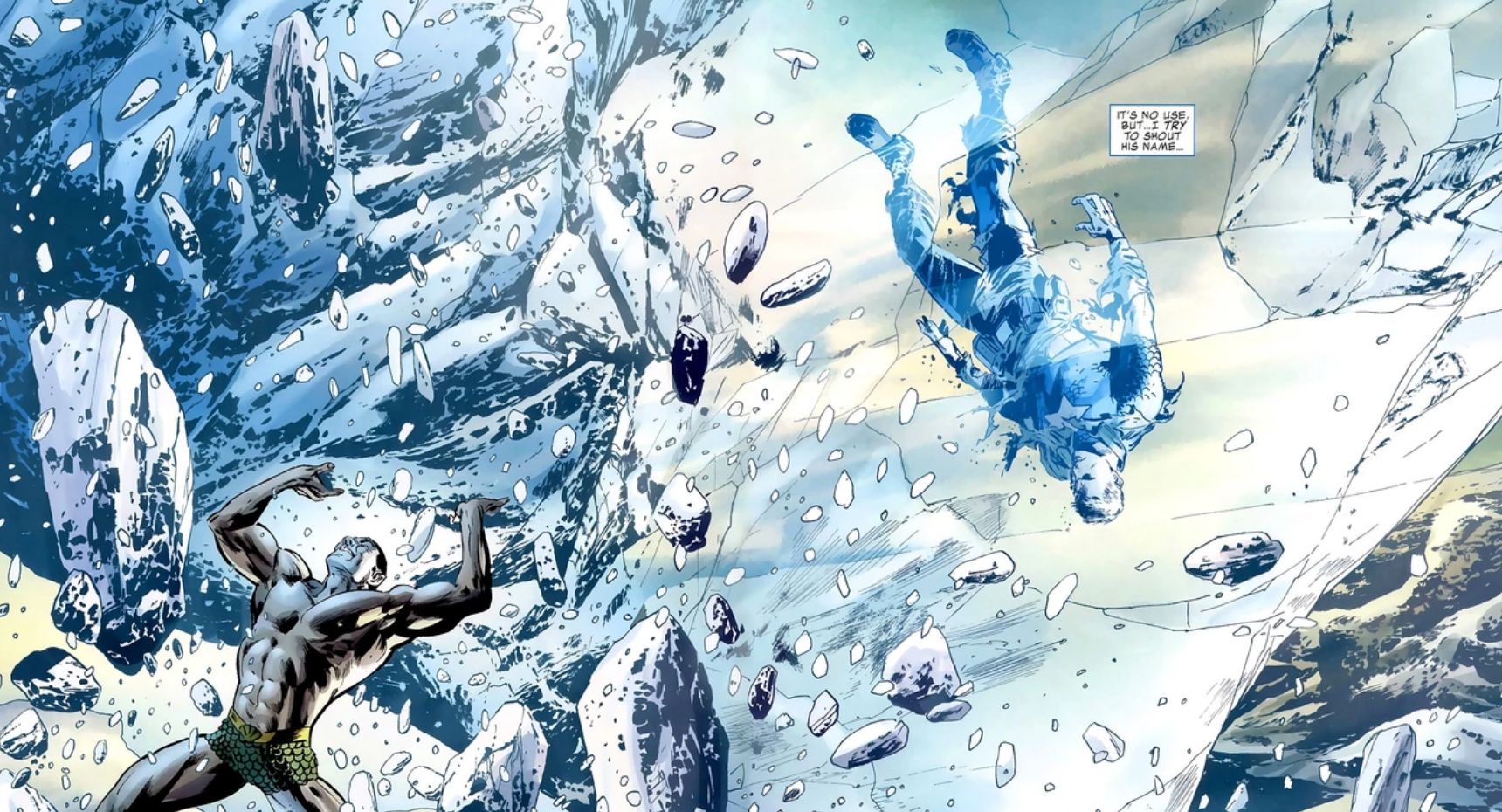 Namor Discovers Captain America Frozen In Ice
