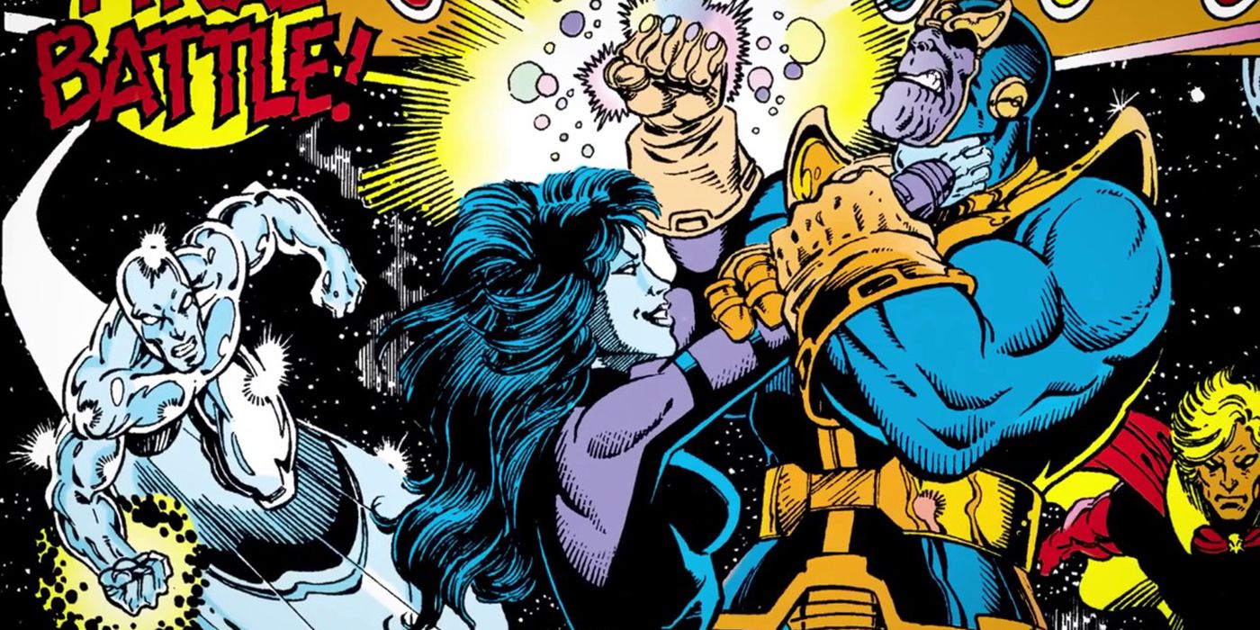 Nebula vs Thanos Marvel