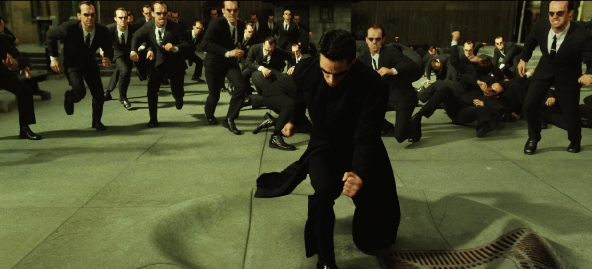 Neo and Agent Smiths The Matrix Reloaded