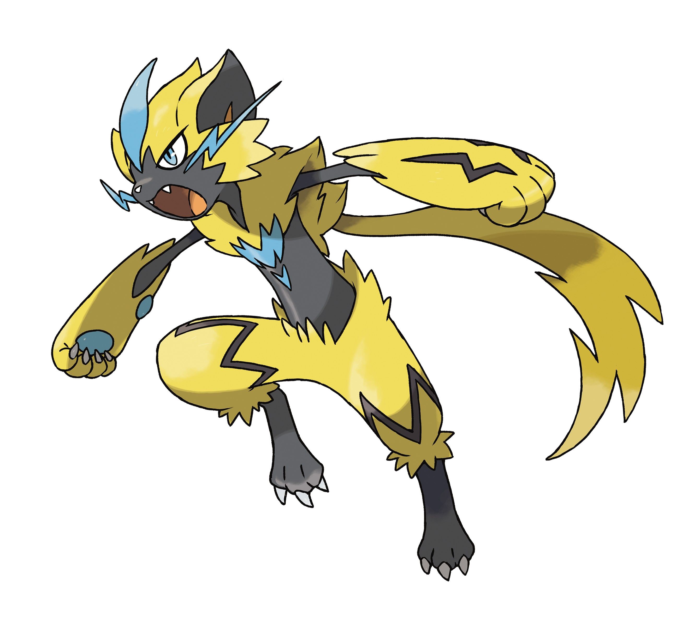 Pokemon Ultra Sun Moon Zeraora Official Art