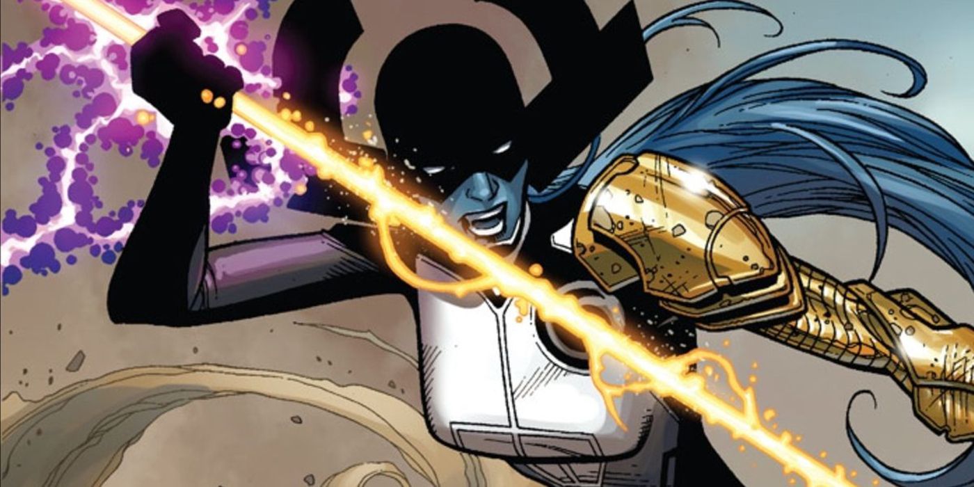 Proxima Midnight attacks in Marvel Comics.
