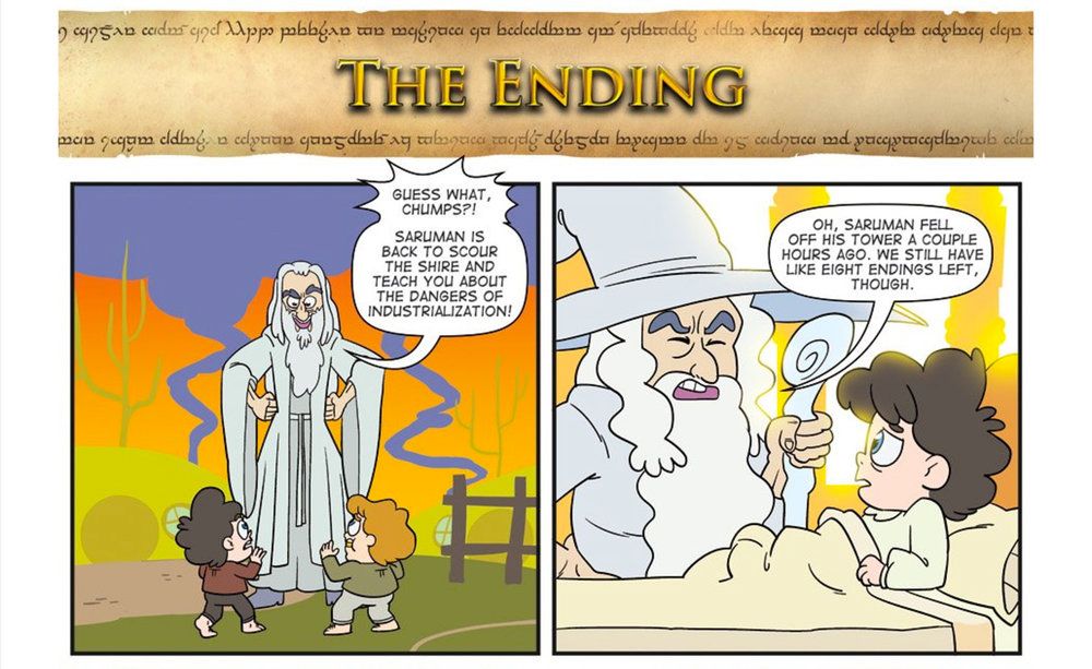 Saruman End in LOTR Books vs Movies