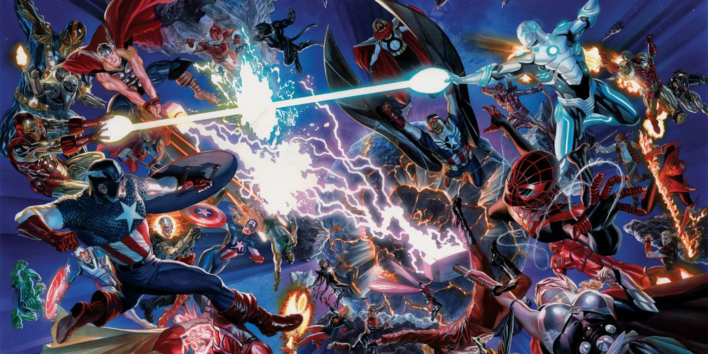 Marvel heroes and villains battle in Secret Wars from Marvel Comics