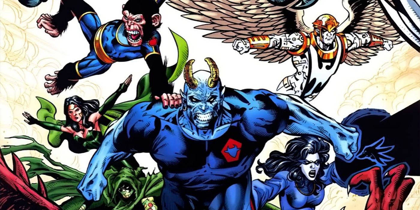 The team Shadowpact in the comics.