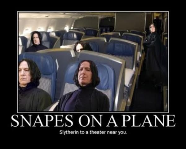 Snape on Plane-meme