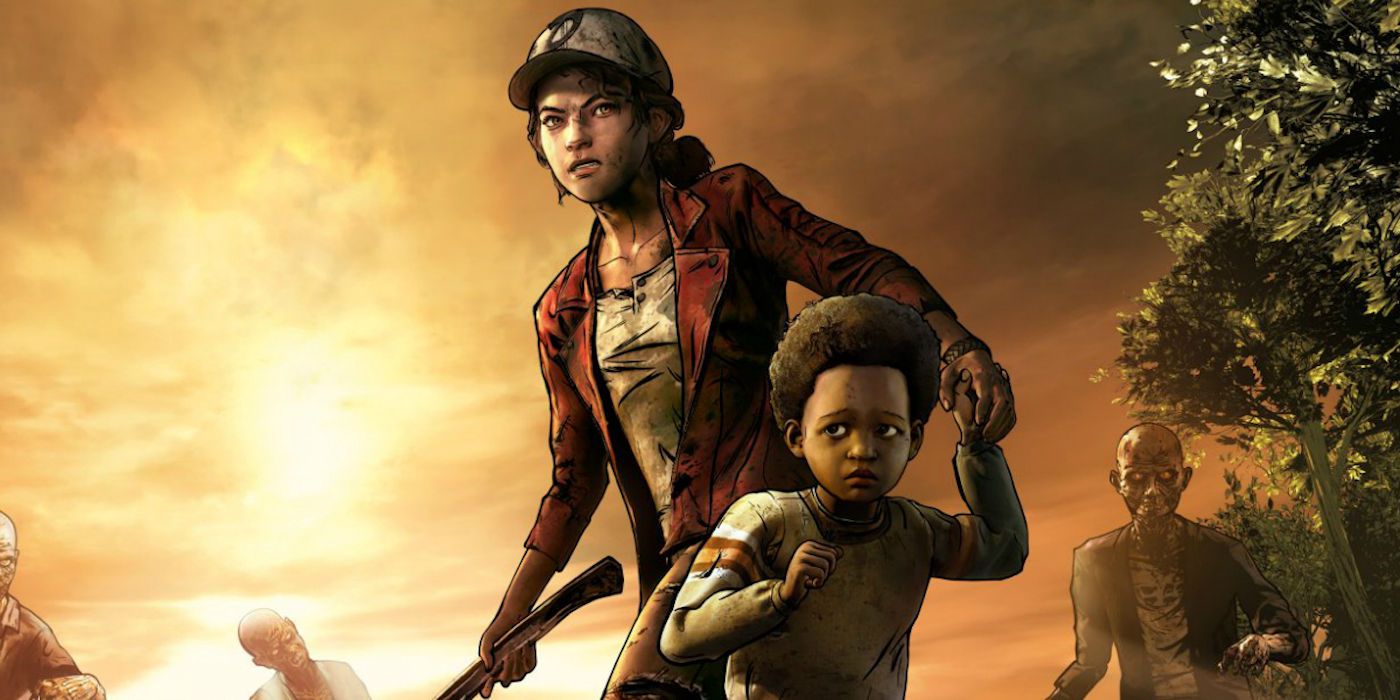 Clementine and AJ from Telltale's The Walking Dead series.