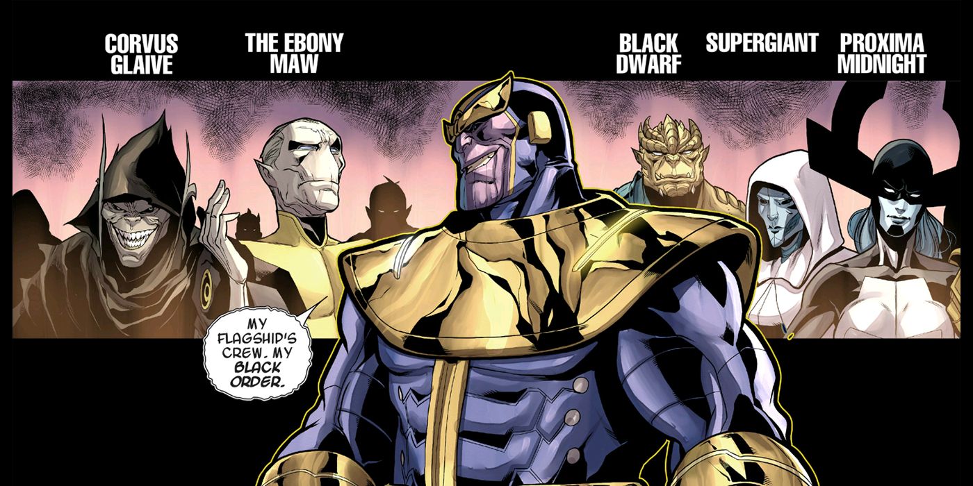 Thanos Black Order Marvel Comics