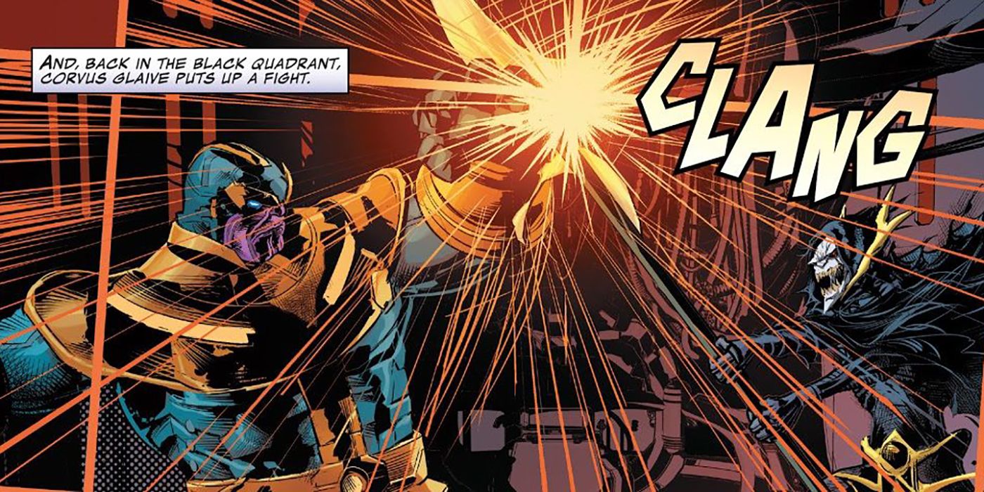 Thanos vs Corvus Glaive Marvel