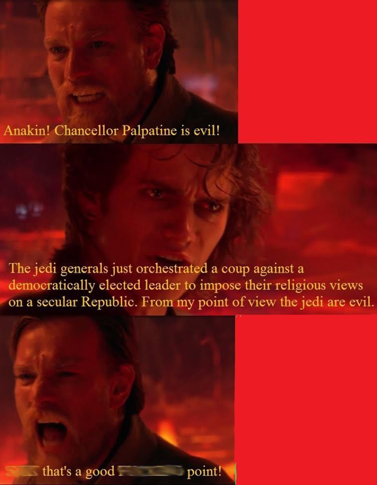 Star Wars The Jedi Are Evil Meme