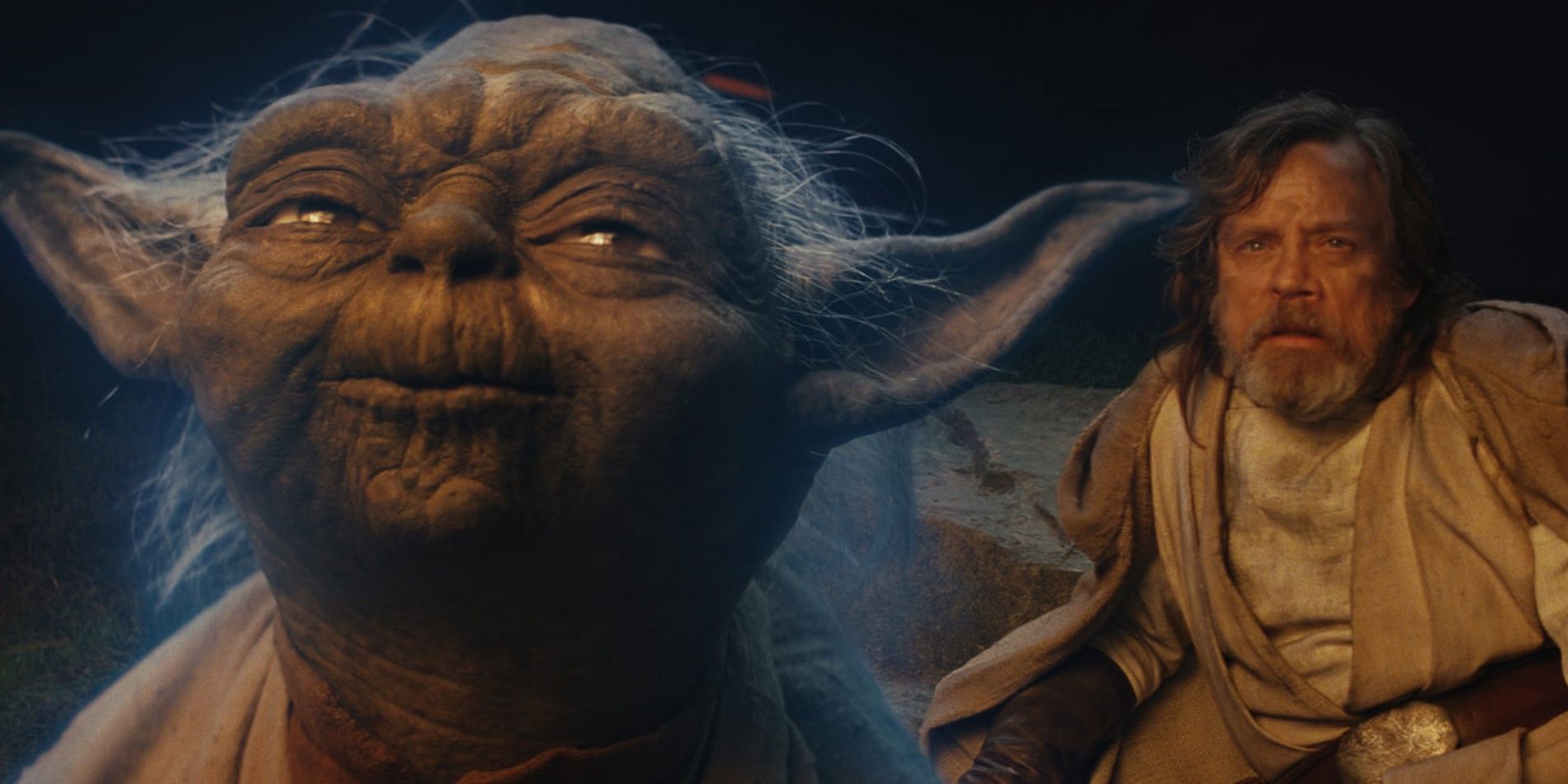 Yoda and Luke In Star Wars Last Jedi