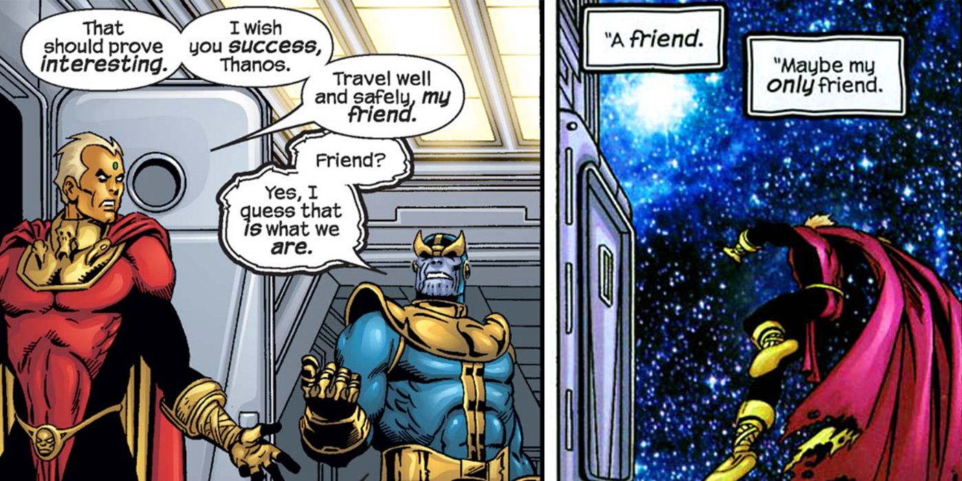 Adam Warlock Thanos Friends