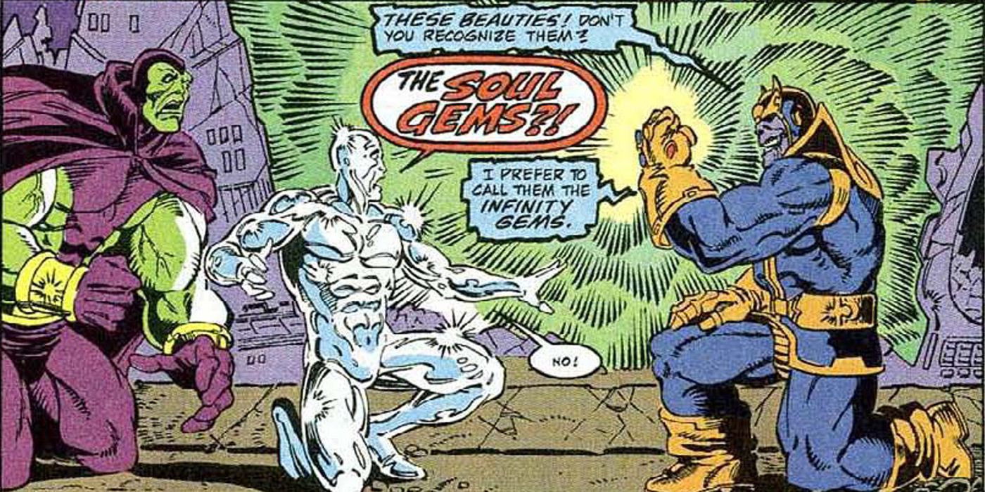 Infinity Gauntlet Silver Surfer Soul Gems Thanos