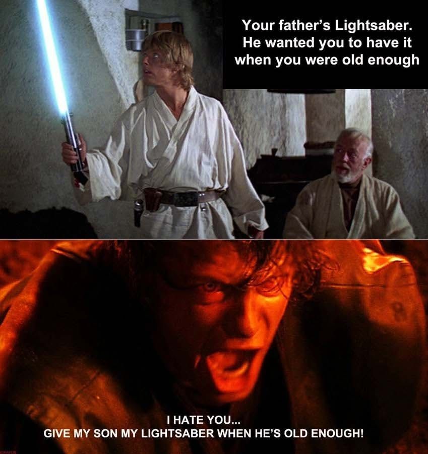 Star Wars Lightsaber Meme