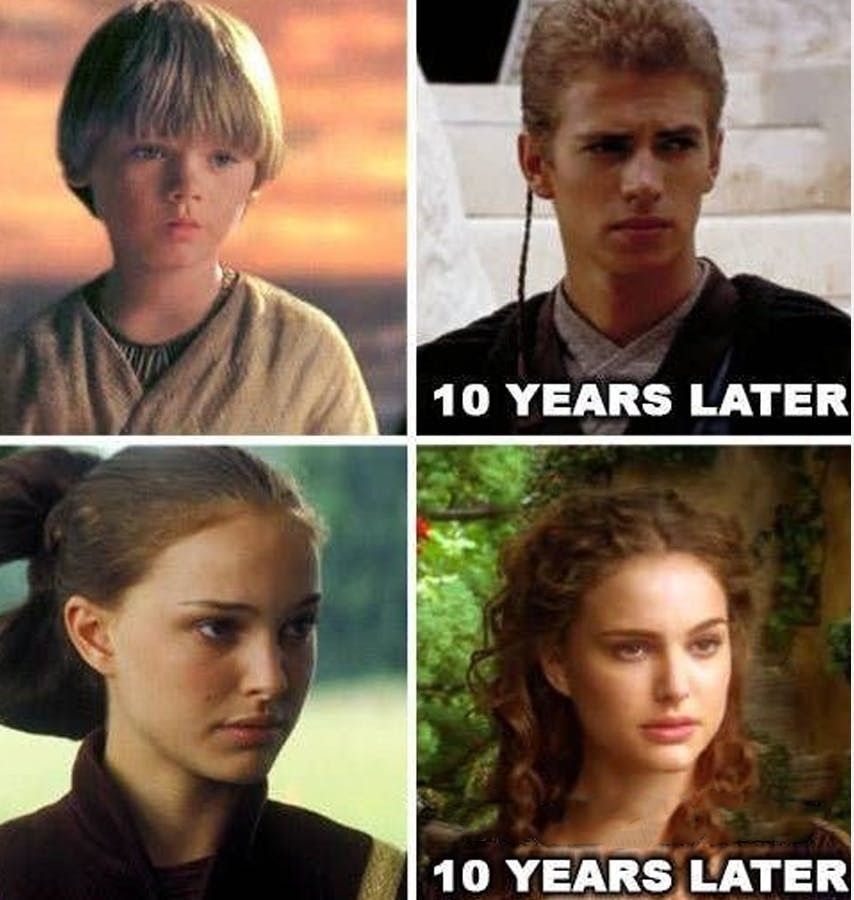 Star Wars 10 Years Meme