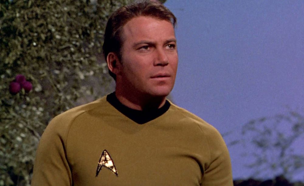 Kirk in reversed shot on Star Trek