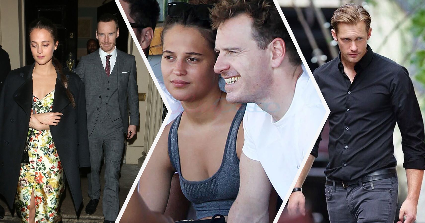 Alicia Vikander on date night with husband Michael Fassbender in Paris