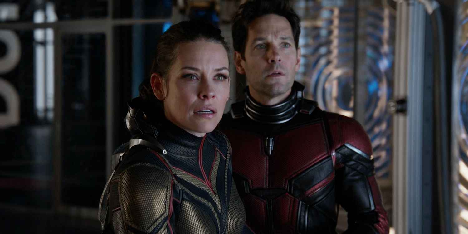 Scott Lang and Hope in Ant-Man and the Wasp.