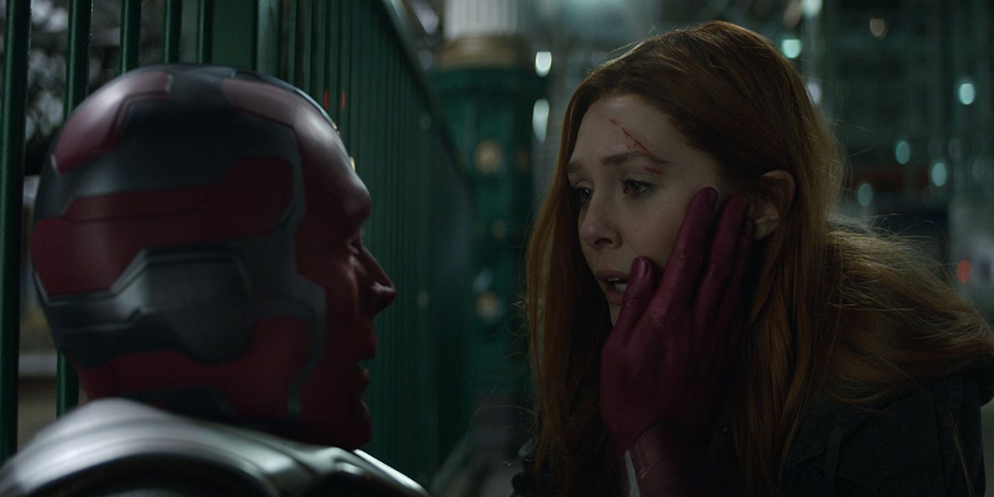 Avengers Infinity War Vision and Scarlet Witch