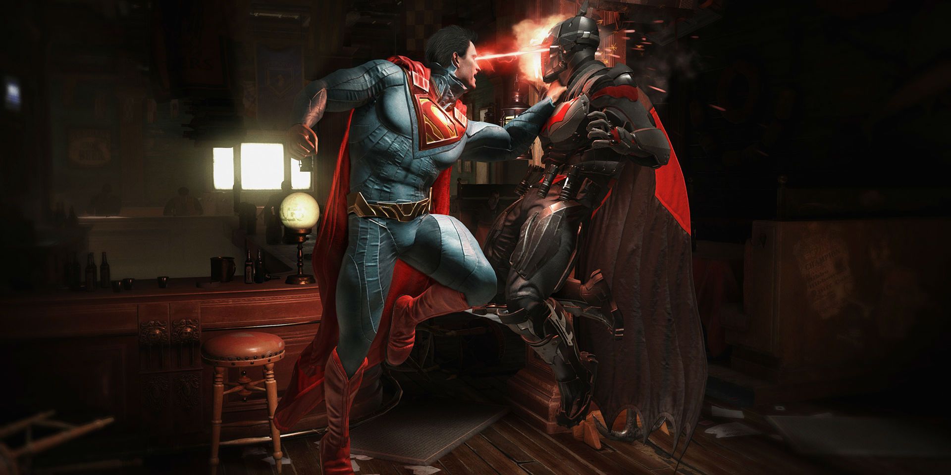 Batman and Superman in Injustice 2