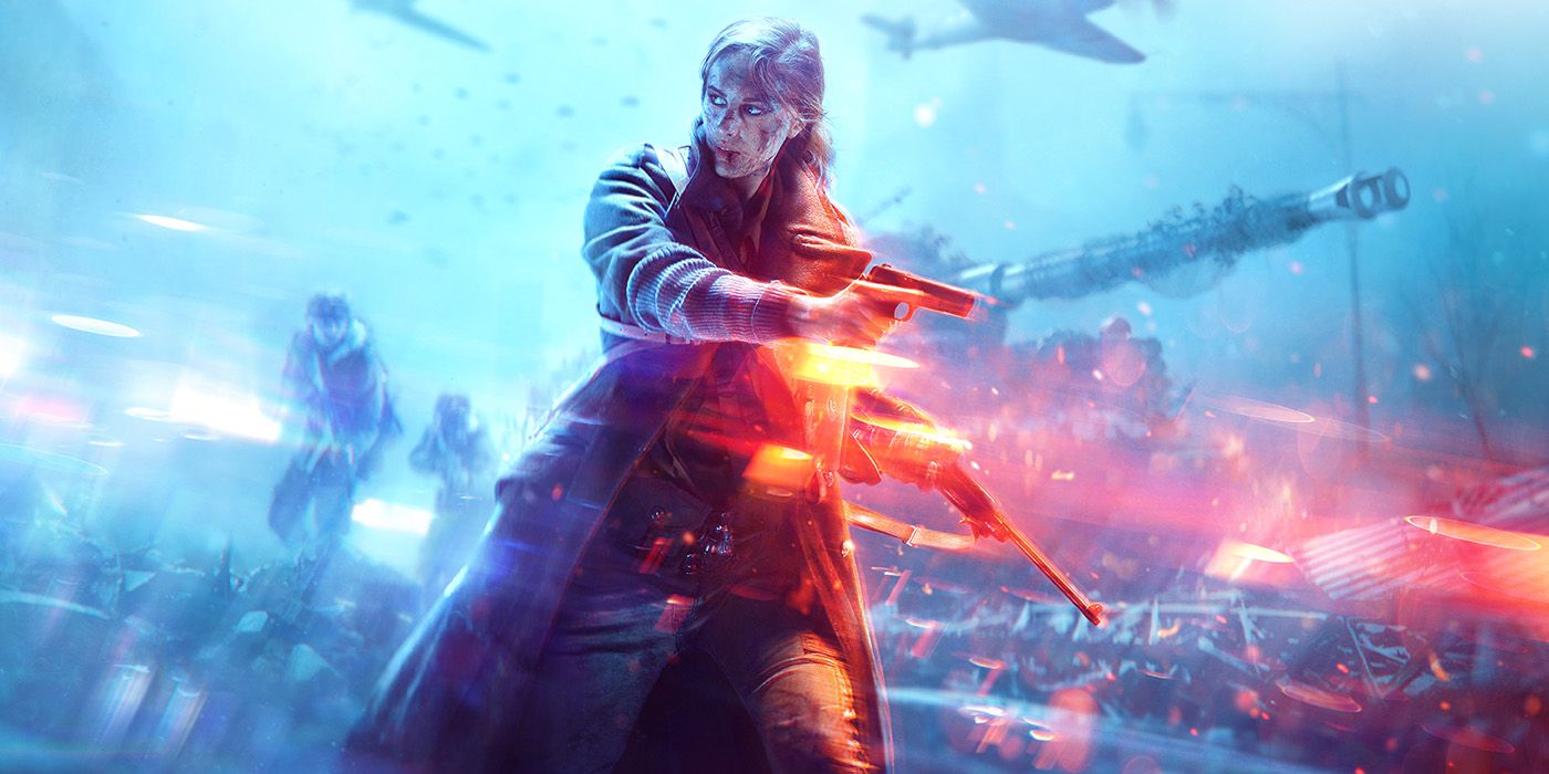 The main character frim Battlefield V in a promo image for the game