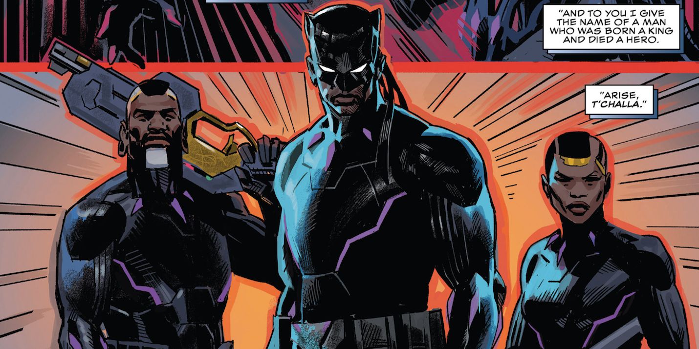 Black Panther MBaku and Nakia in Space