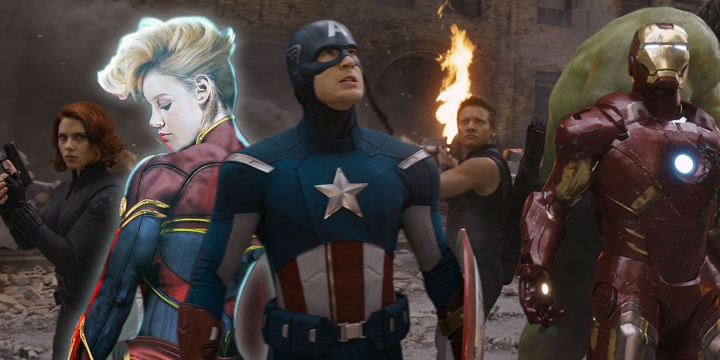 Captain Marvel with The Avengers
