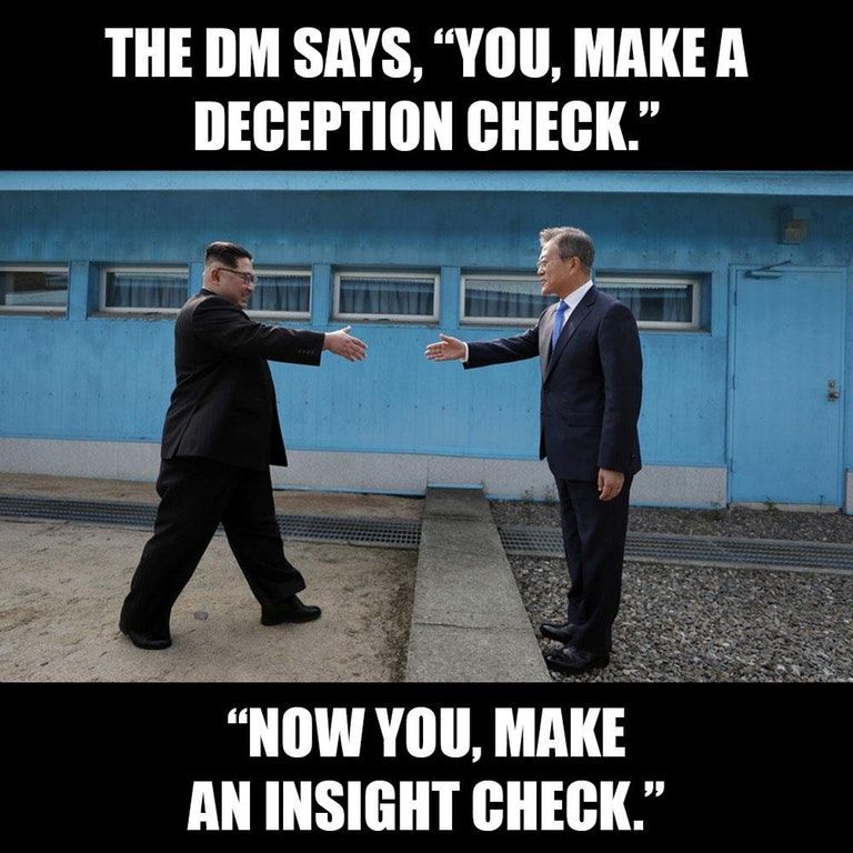 D&amp;D meme deception and insight for Kim Jong Un and Moon Jae-in
