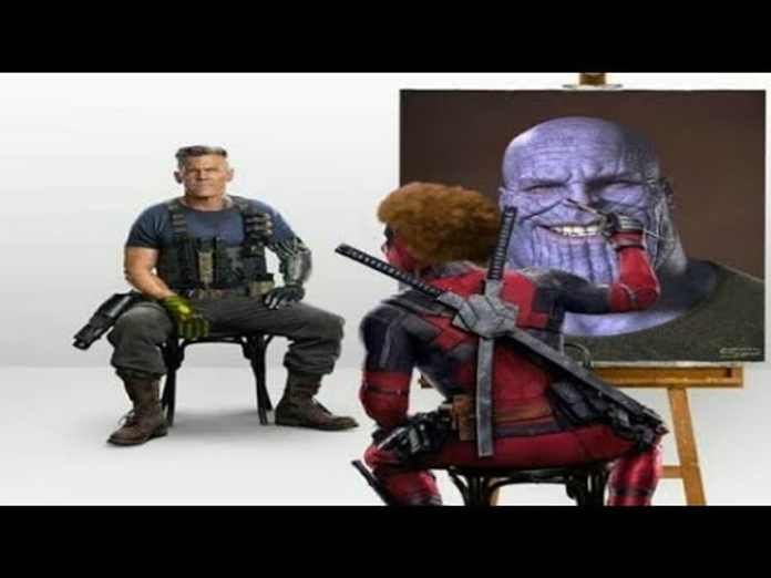 Deadpool-Cable-Painting-Thanos