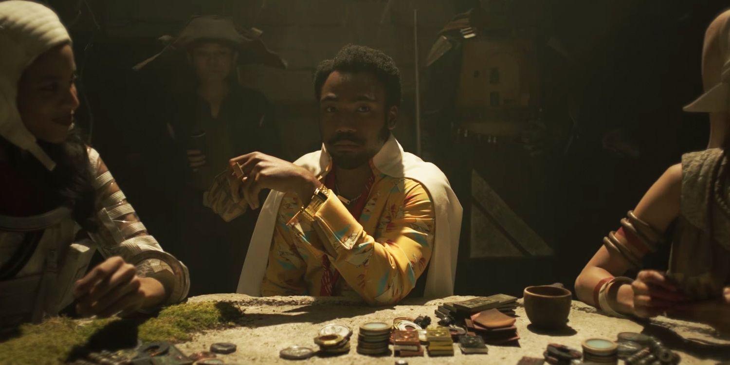 Donald Glover as Lando in Solo A Star Wars Story.