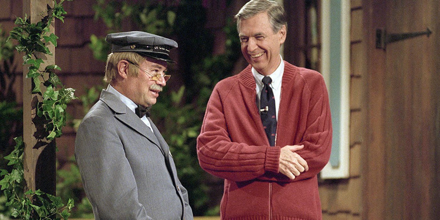 Fred Rogers and David Newell from Wont You Be My Neighbor