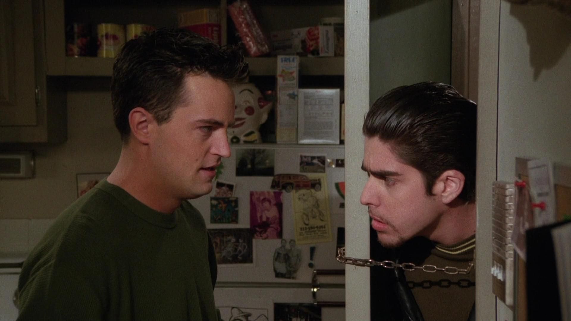 Chandler and Eddie in Friends