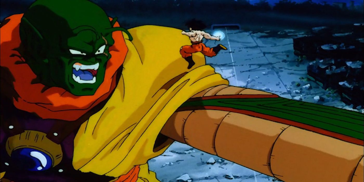Giant Super Namek Lord Slug Versus Goku in the Dragonball movie.