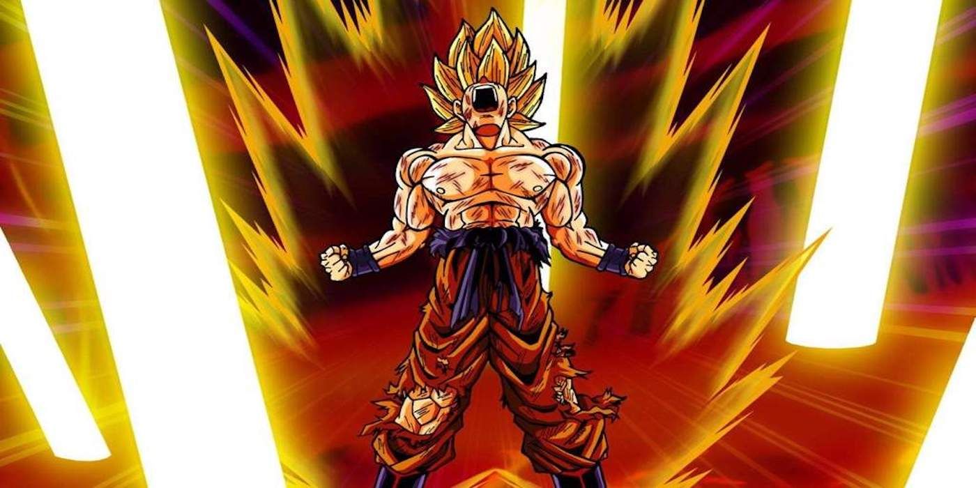 Header Goku Super Saiyan Power Up Explosion