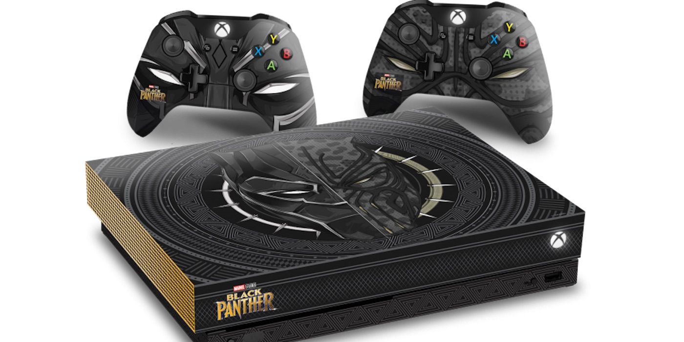 Custom Black Panther Xbox One X
