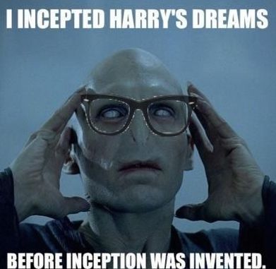 Voldemort Dreams inception Harry Potter Meme