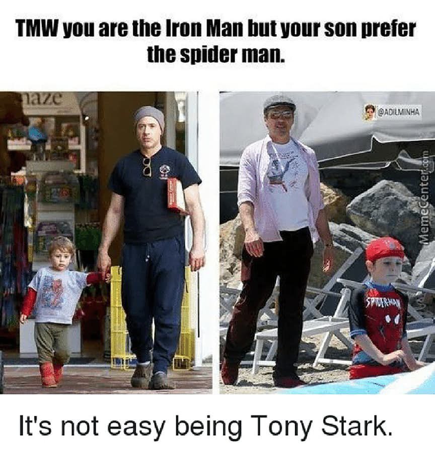 Iron Man Memes- Spider-Man Is Obviously Cooler, Dad