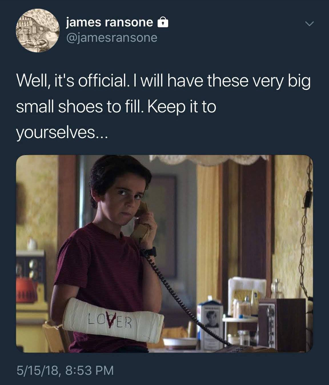 James Ransome IT Chapter Two tweet