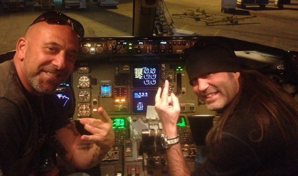 Kevin Mack and Danny Koker from Counting Cars in a plane