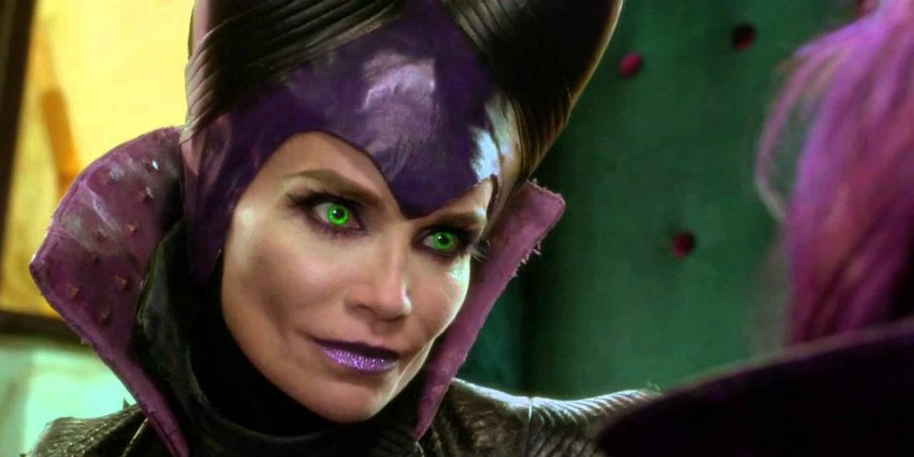 An image of Maleficent looking serious in Descendants
