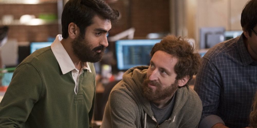 Kumail Nanjiani and Thomas Middleditch in Silicon Valley Season 5