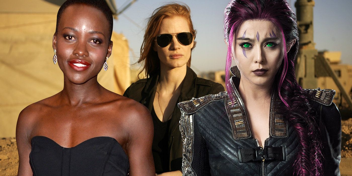 Lupita Nyongo Jessica Chastain Fan Bingbing 355 cast